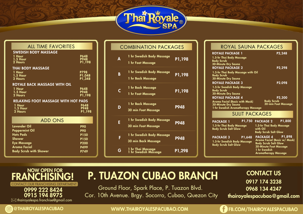 May 2026 P Tuazon Cubao Branch Pricelist May 2026 P Tuazon Cubao Branch Pricelist
