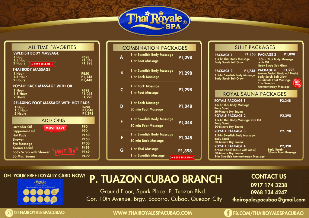P TUAZON NEW PRICING OCT 2026 with best seller